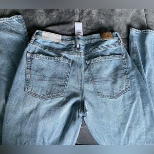 American Eagle 90s boot cut ripped jeans